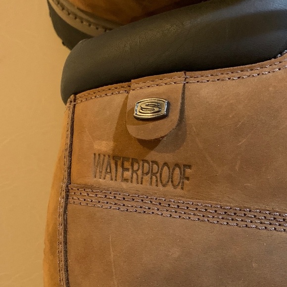 Skechers Brown Lace-Up Boots “Verdict” Waterproof​​